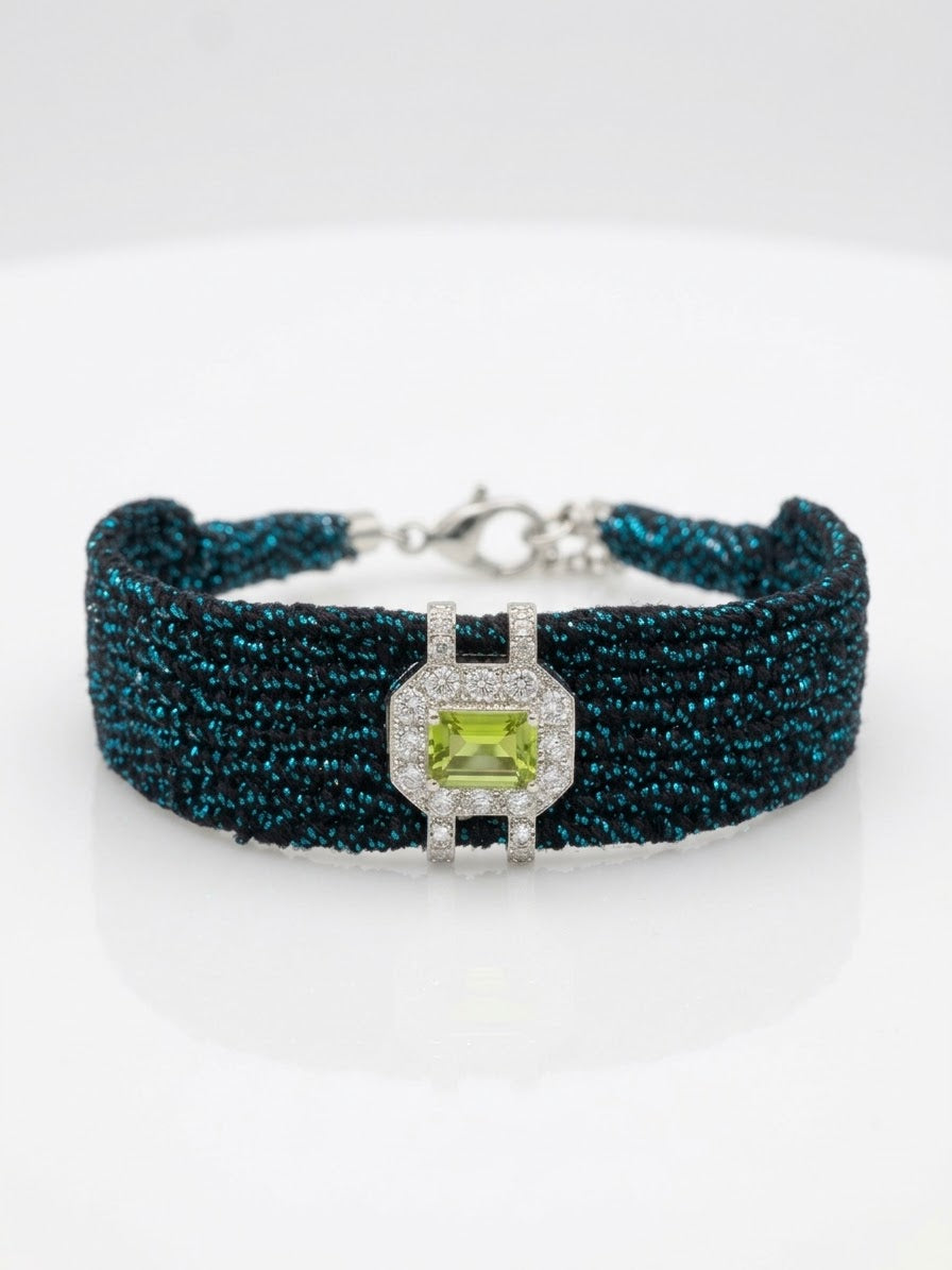 Karolina Peridot Navy Blue